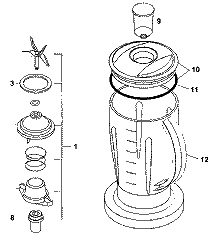 Bosch Concept Plastic Blender Attachment